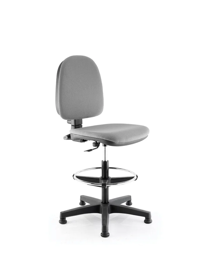 Tabouret B-line repose pied Chromé / plastic + base plastic
